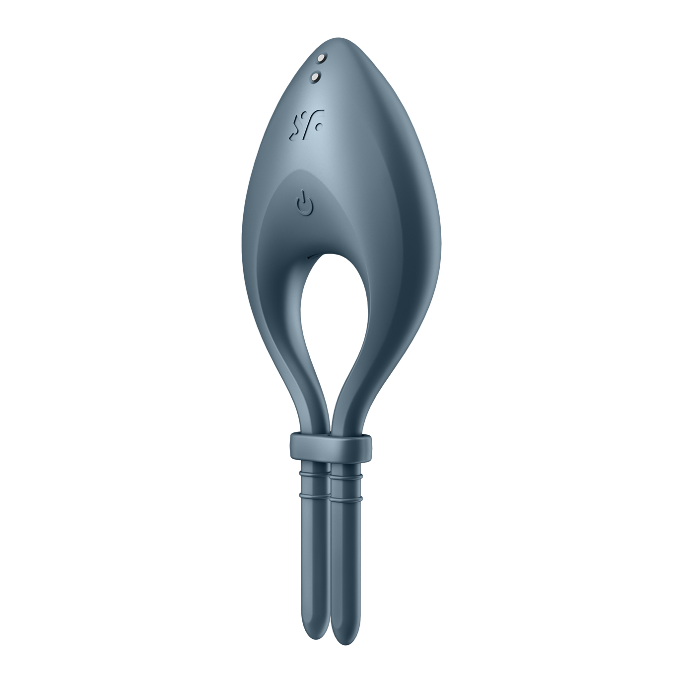 Satisfyer Bullseye Silicone App Enabled Vibrating Cock Ring Dark Blue