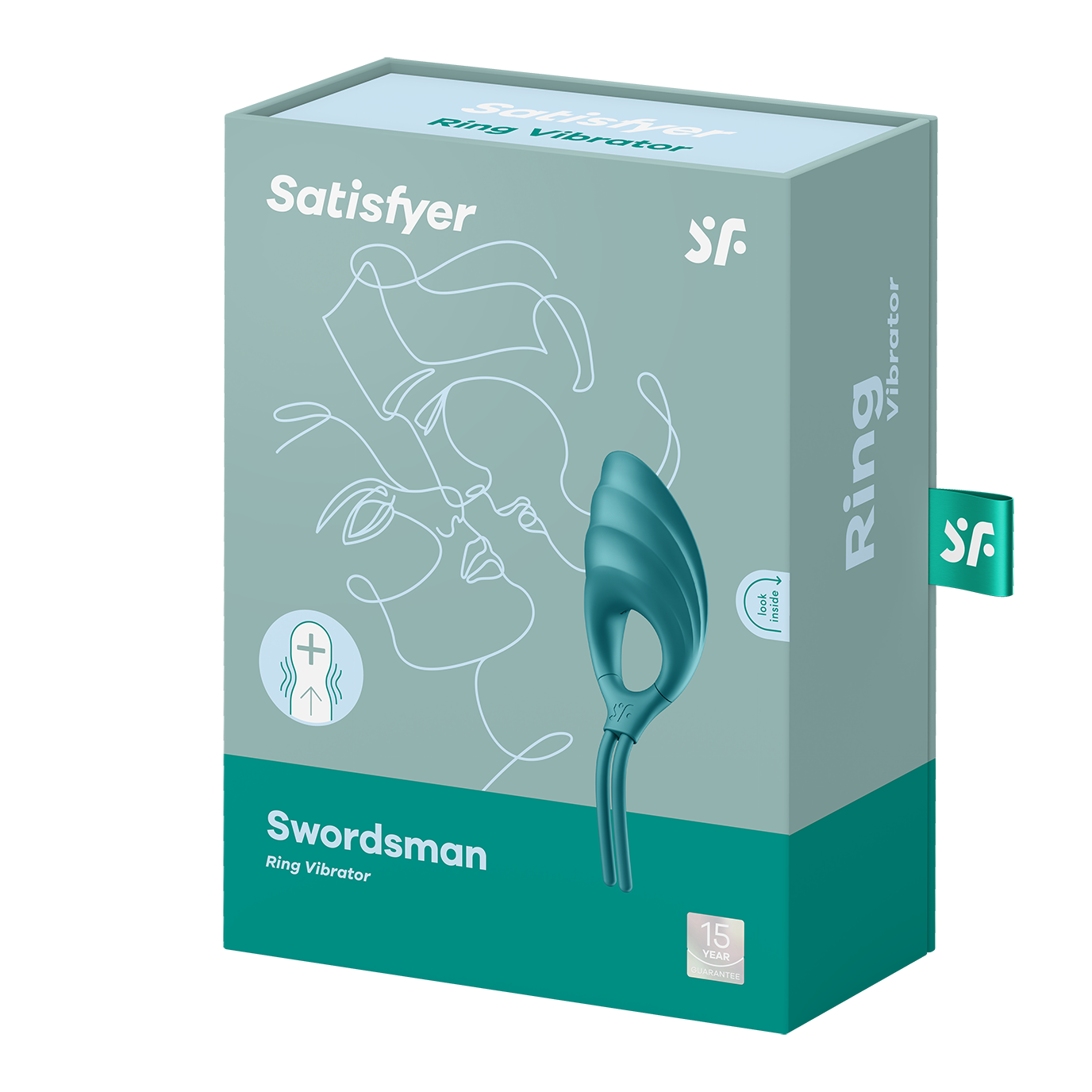 Satisfyer Swordsman Silicone Vibrating Cock Ring Green