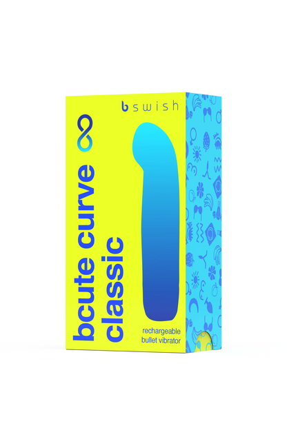 B Swish Bcute Curve Infinite Classic Silicone Bullet Vibrator Yellow