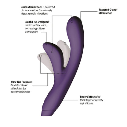 Je Joue Hera Silicone Rabbit Vibrator Purple