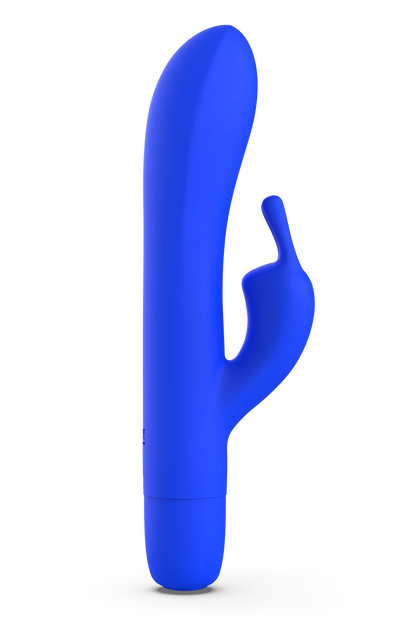 B Swish Bwild Bunny Infinite Classic Silicone Dual Rabbit Vibrator Blue