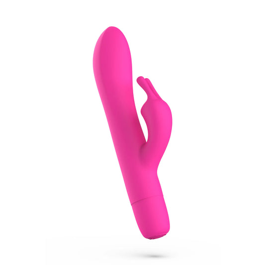 B Swish Bwild Bunny Infinite Classic Silicone Dual Rabbit Vibrator Pink