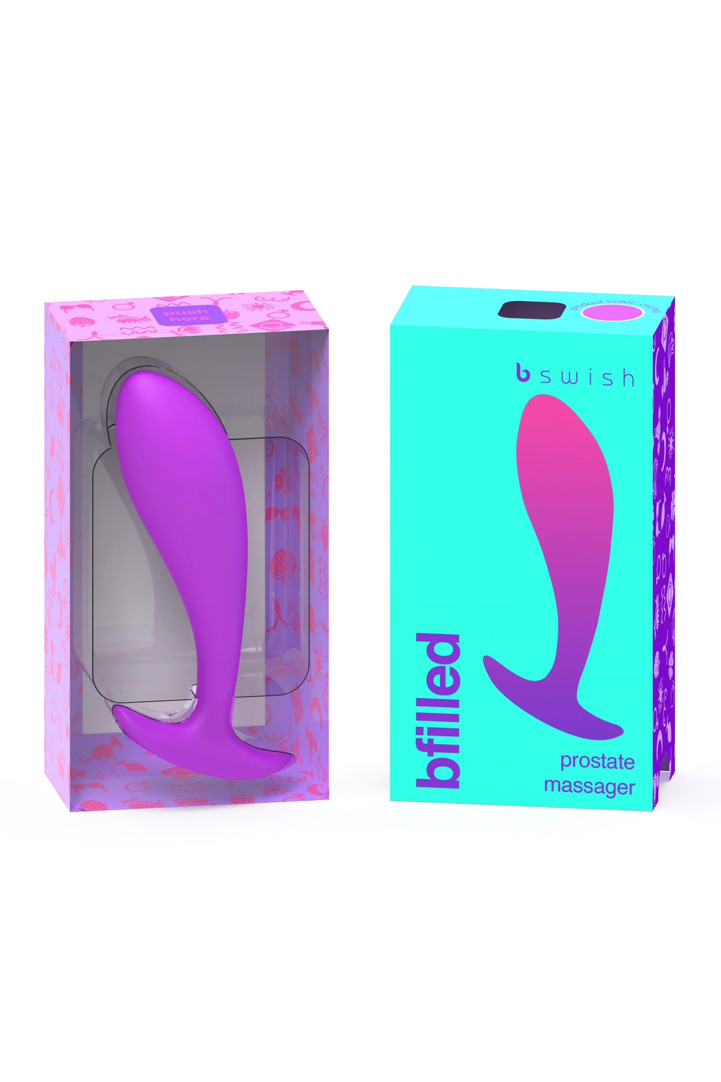 B Swish Bfilled Basic Silicone Prostate Plug Orchid