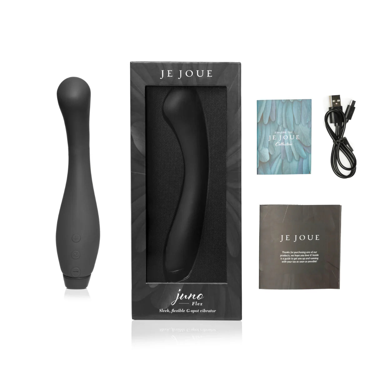 Je Joue Juno Flex G-Spot Silicone Vibrator Black