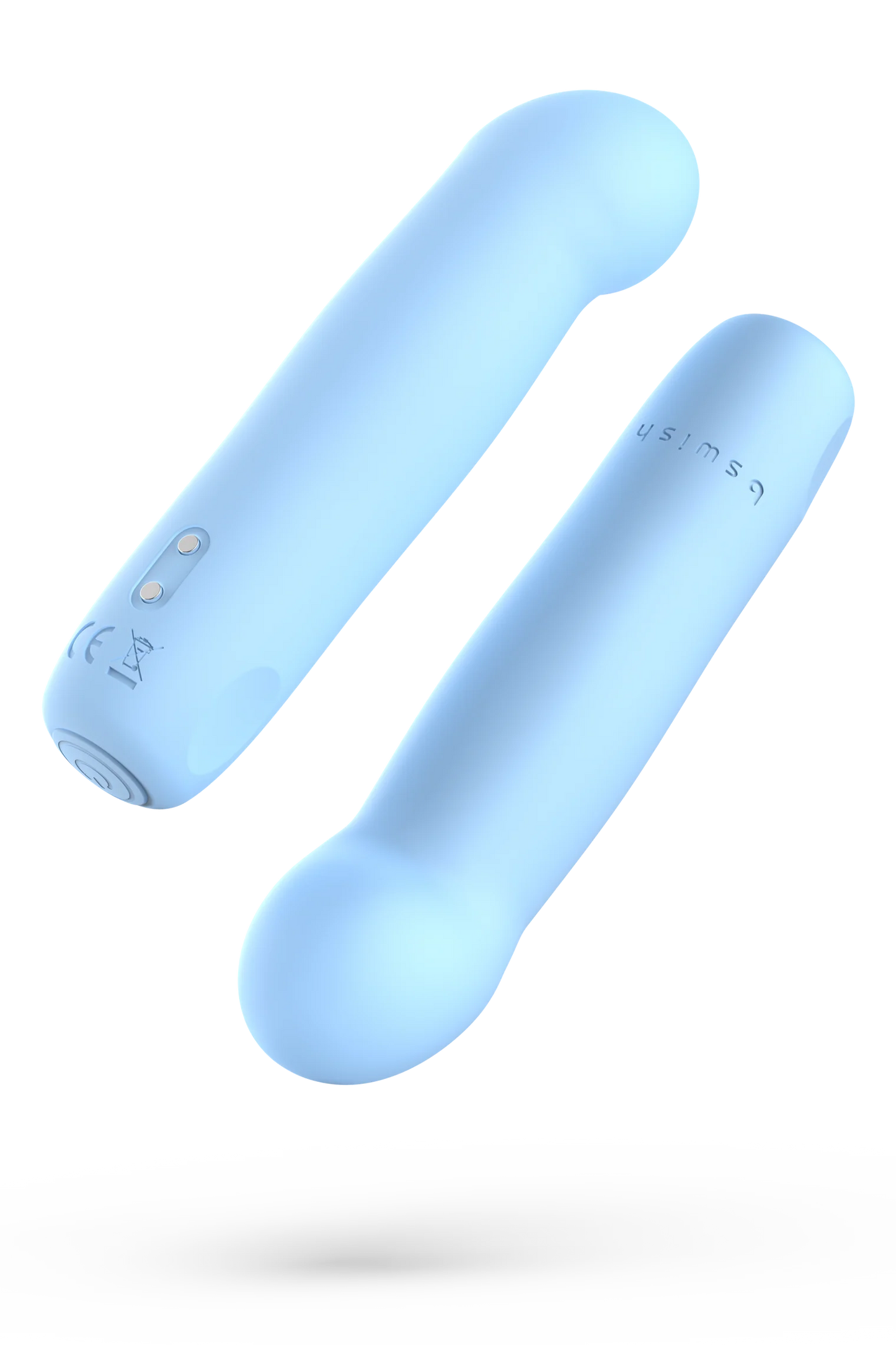 B Swish Bcute Curve Infinite Classic Silicone Bullet Vibrator Blue