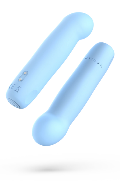 B Swish Bcute Curve Infinite Classic Silicone Bullet Vibrator Blue