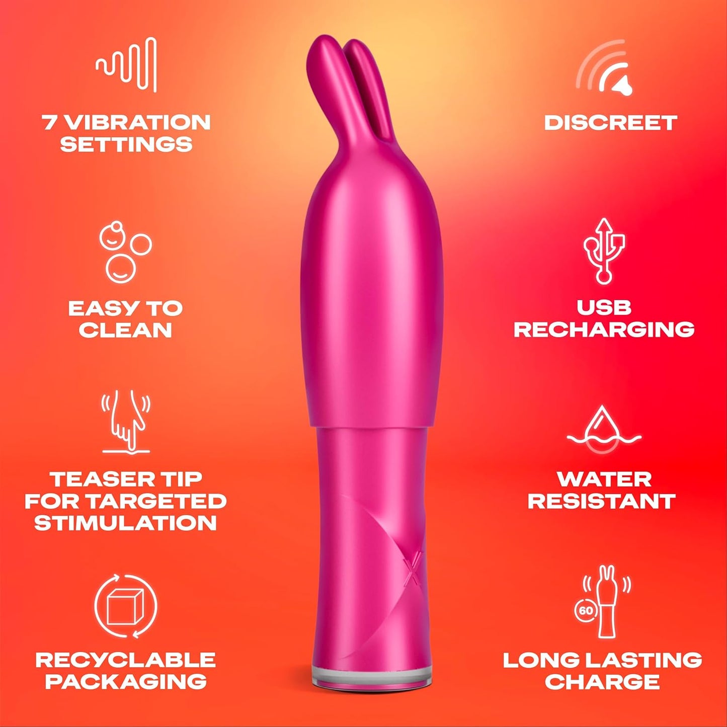 Durex Play Vibe & Tease 2in1 Vibrator & Teaser