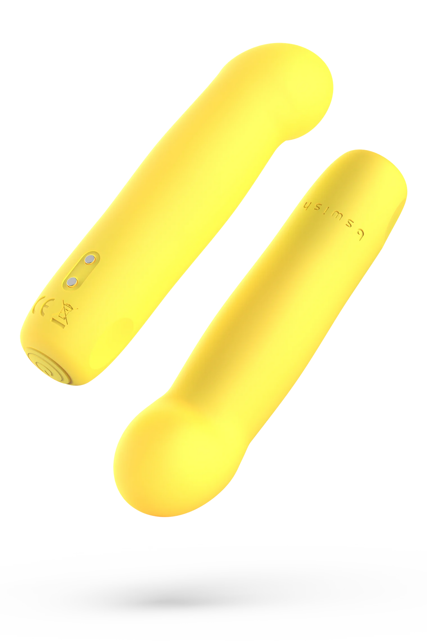 B Swish Bcute Curve Infinite Classic Silicone Bullet Vibrator Yellow