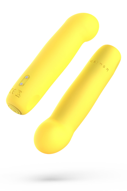 B Swish Bcute Curve Infinite Classic Silicone Bullet Vibrator Yellow