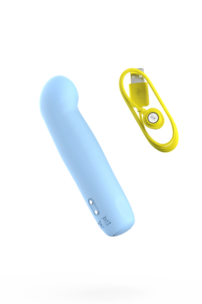 B Swish Bcute Curve Infinite Classic Limited Edition Silicone Bullet Vibrator Blue