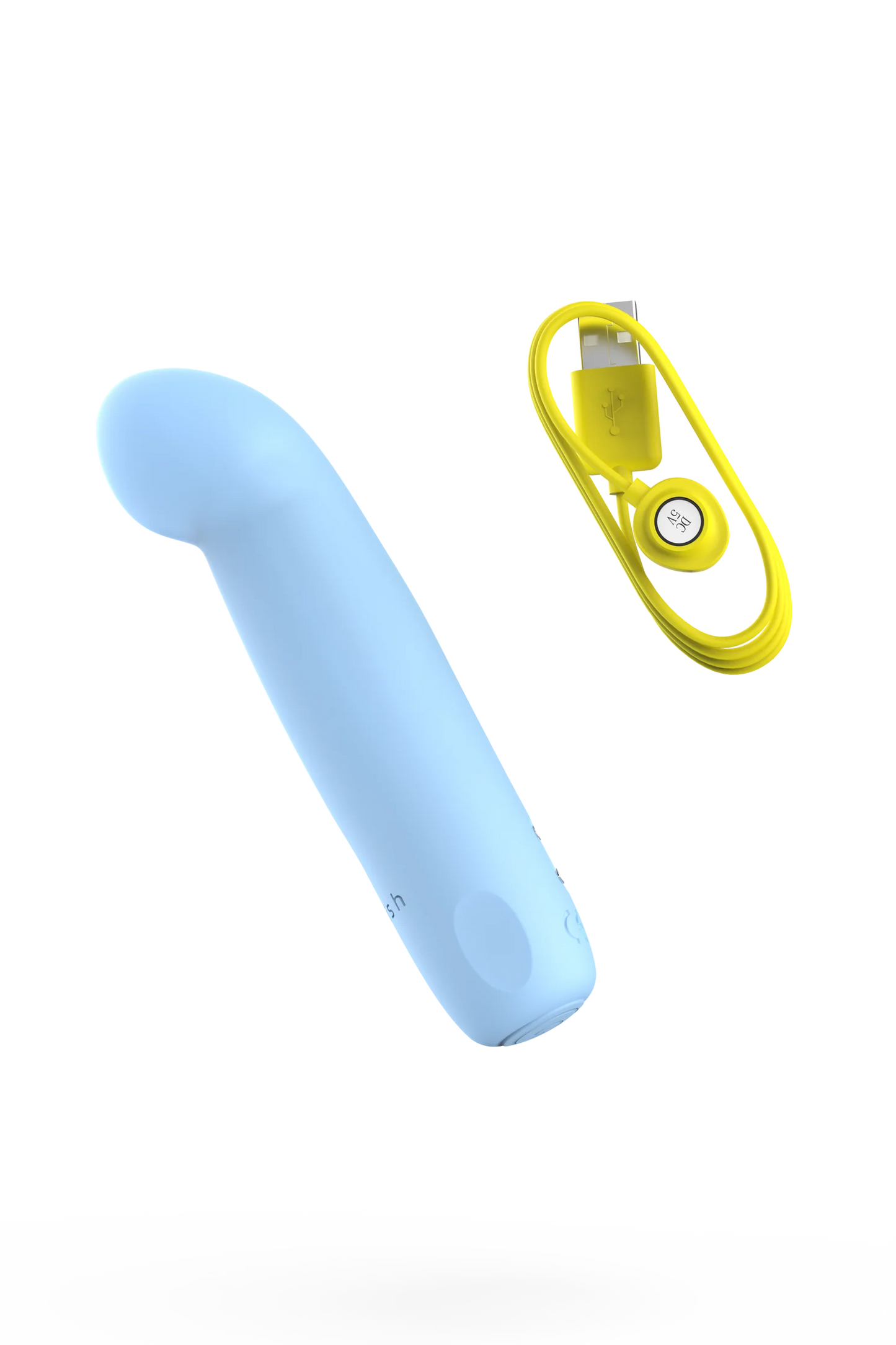 B Swish Bcute Curve Infinite Classic Silicone Bullet Vibrator Blue