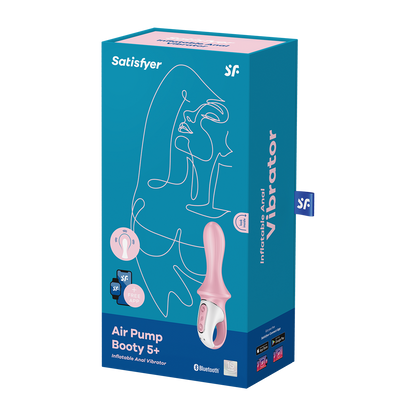 Satisfyer Air Pump Booty 5+ App Enabled Inflatable Anal Vibrator