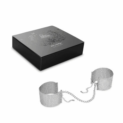 Bijoux Indiscrets Désir Métallique Metallic Silver Mesh Handcuffs