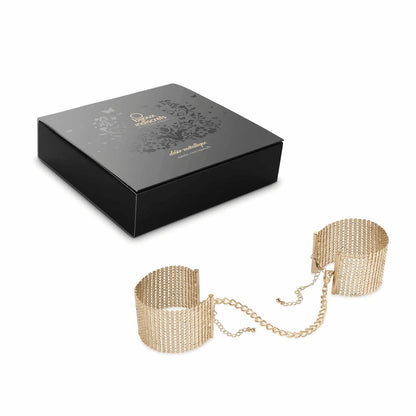 Bijoux Indiscrets Désir Métallique Metallic Gold Mesh Handcuffs