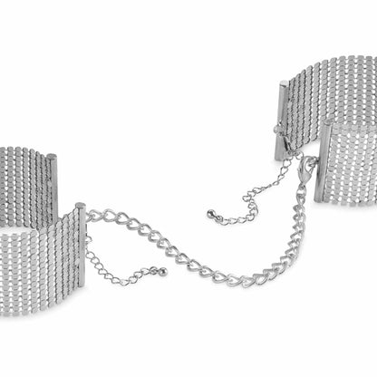 Bijoux Indiscrets Désir Métallique Metallic Silver Mesh Handcuffs