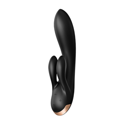 Satisfyer Double Flex App Enabled Rabbit Vibrator Black