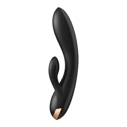 Satisfyer Double Flex App Enabled Rabbit Vibrator Black