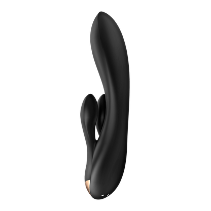 Satisfyer Double Flex App Enabled Rabbit Vibrator Black