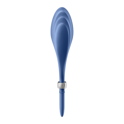 Satisfyer Duelist Silicone Vibrating Cock Ring Blue