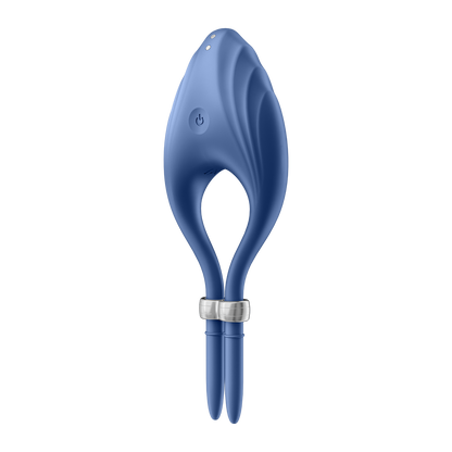 Satisfyer Duelist Silicone Vibrating Cock Ring Blue