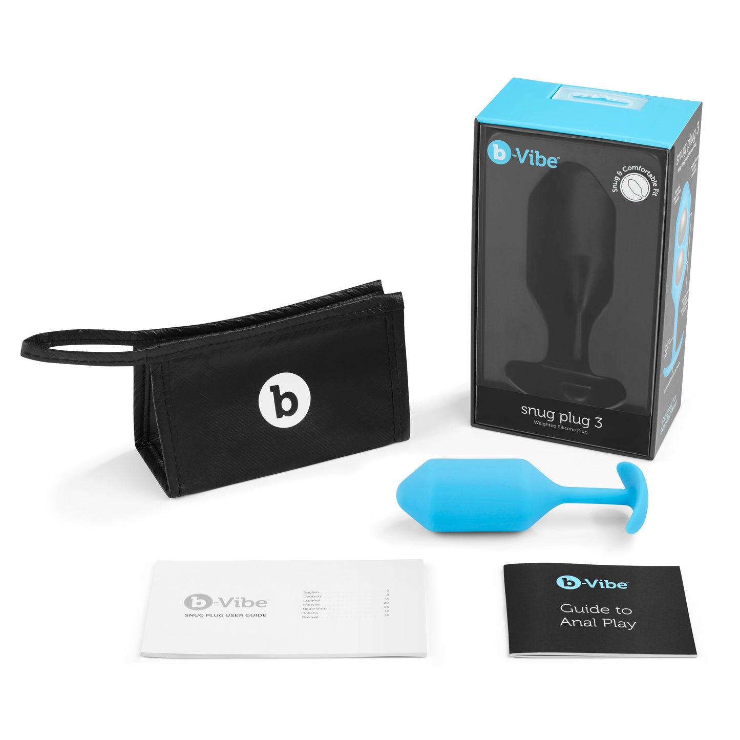 B-Vibe Snug Plug 3 Blue