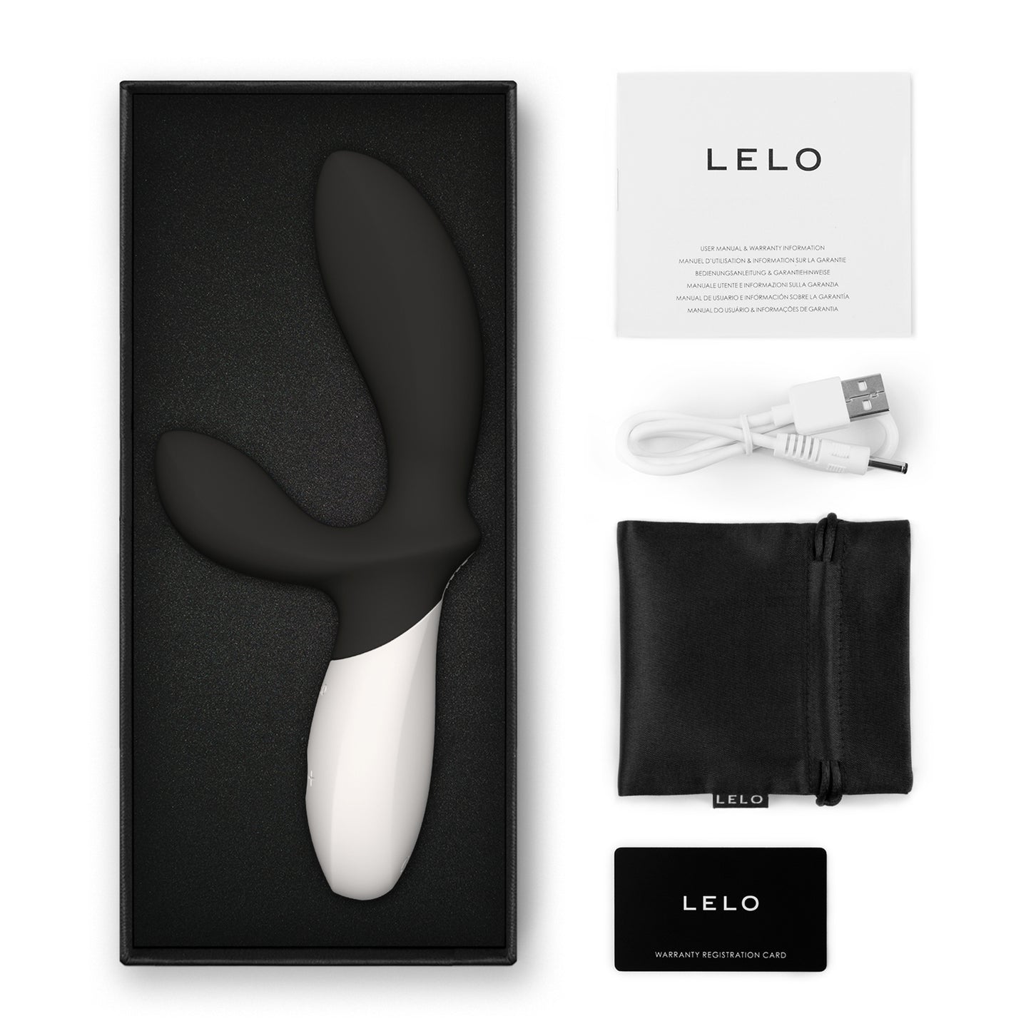 LELO Loki Wave 2 Vibrating Dual Prostate Massager Black