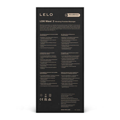 LELO Loki Wave 2 Vibrating Dual Prostate Massager Black