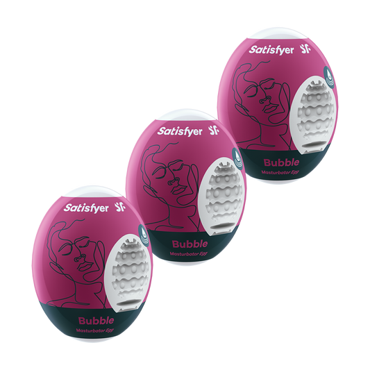 Satisfyer Masturbator 3-Piece Egg Set Bubble