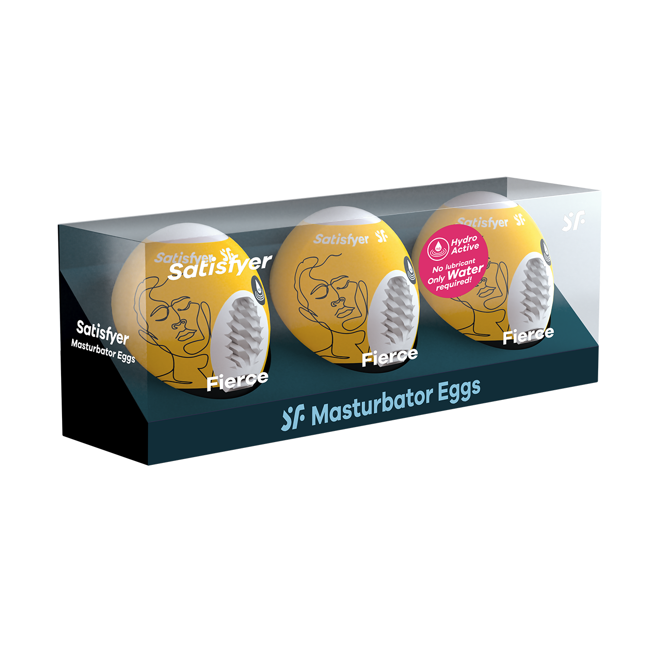 Satisfyer Masturbator 3-Piece Egg Set Fierce