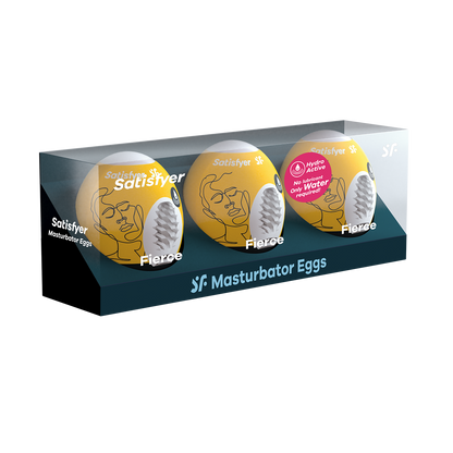 Satisfyer Masturbator 3-Piece Egg Set Fierce