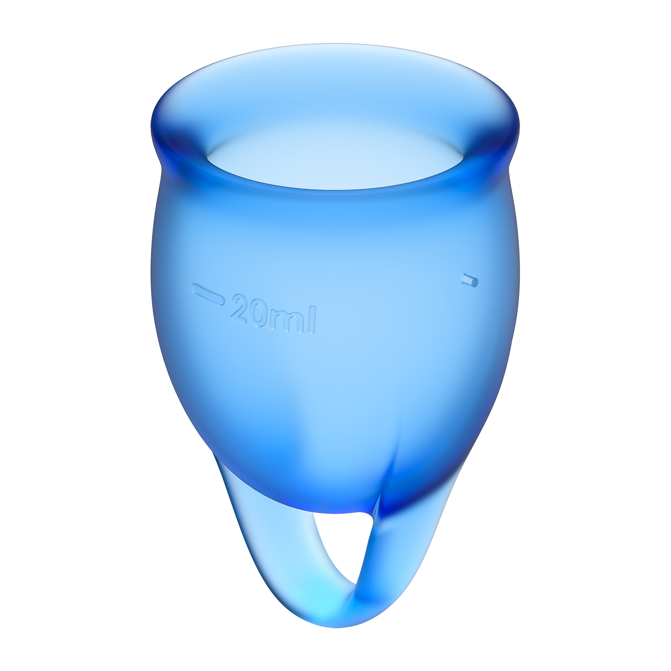 Satisfyer Feel Confident Silicone Menstrual Cups Blue