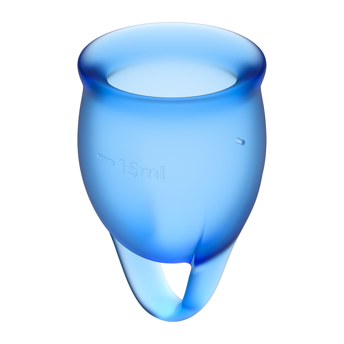 Satisfyer Feel Confident Silicone Menstrual Cups Blue
