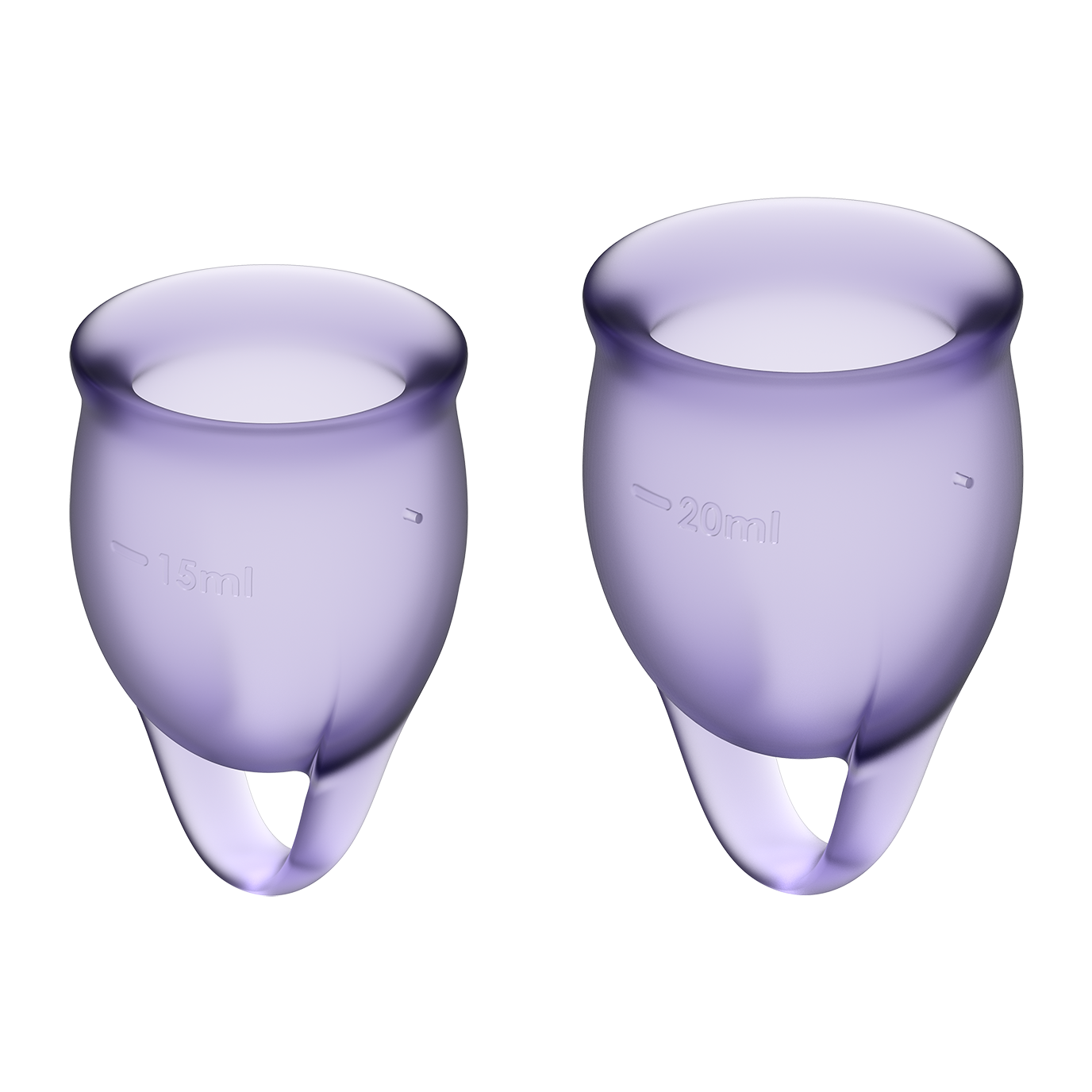 Satisfyer Feel Confident Silicone Menstrual Cups Purple