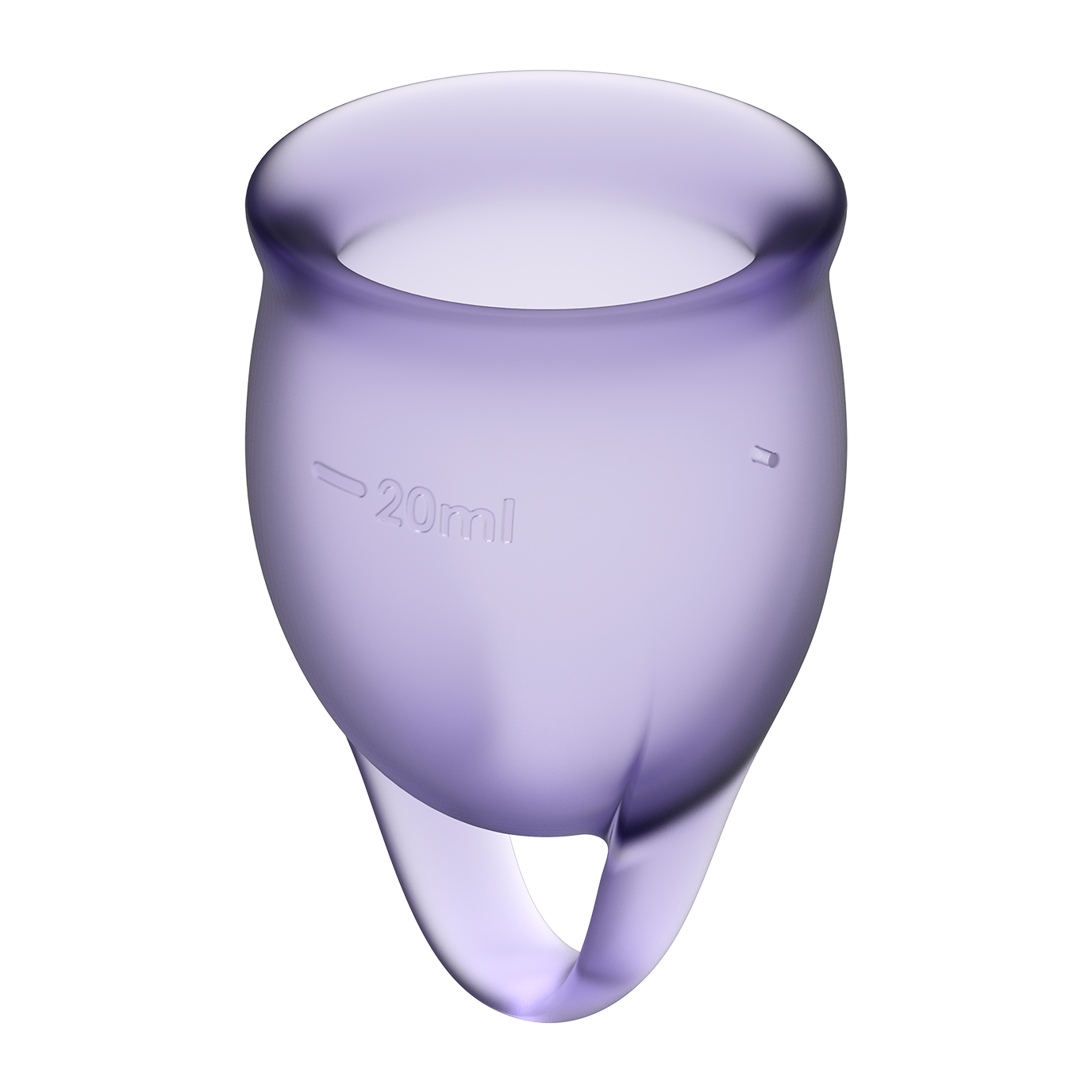Satisfyer Feel Confident Silicone Menstrual Cups Purple