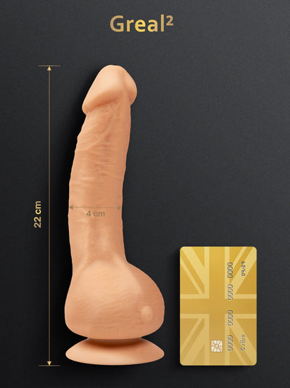 Gvibe Greal 2 Vibrating Silicone Dildo Flesh