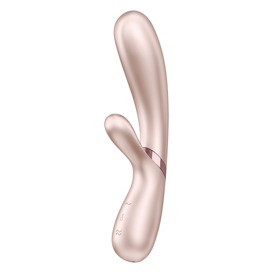 Satisfyer Hot Lover Silicone Warming Dual Stimulation Vibrator Nude