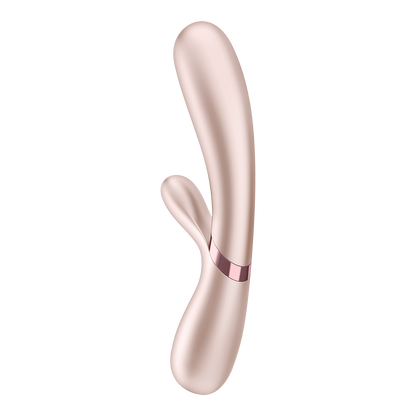 Satisfyer Hot Lover Silicone Warming Dual Stimulation Vibrator Nude