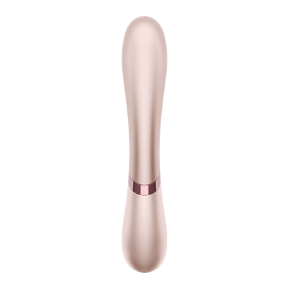Satisfyer Hot Lover Silicone Warming Dual Stimulation Vibrator Nude