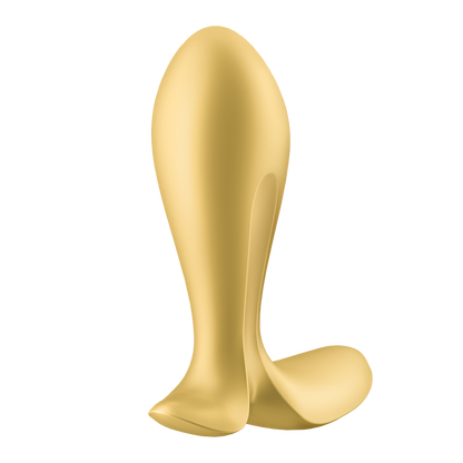 Satisfyer Intensity Plug App Enabled Silicone Anal Plug Yellow