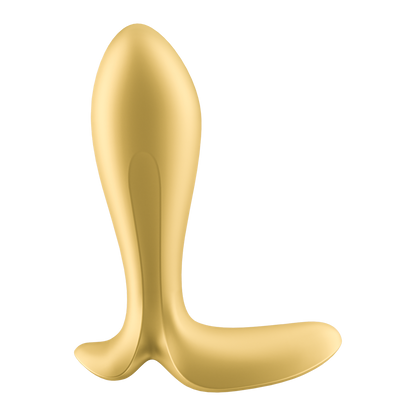 Satisfyer Intensity Plug App Enabled Silicone Anal Plug Yellow