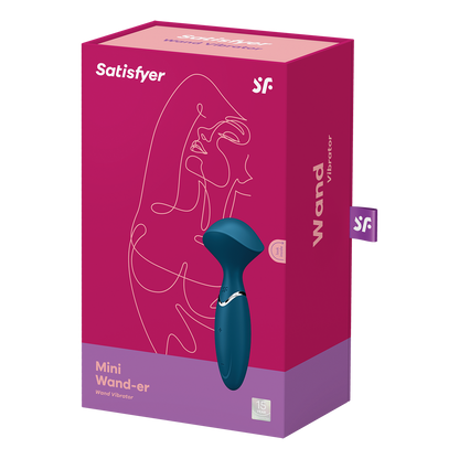 Satisfyer Mini Wand-er Silicone Wand Vibrator Blue