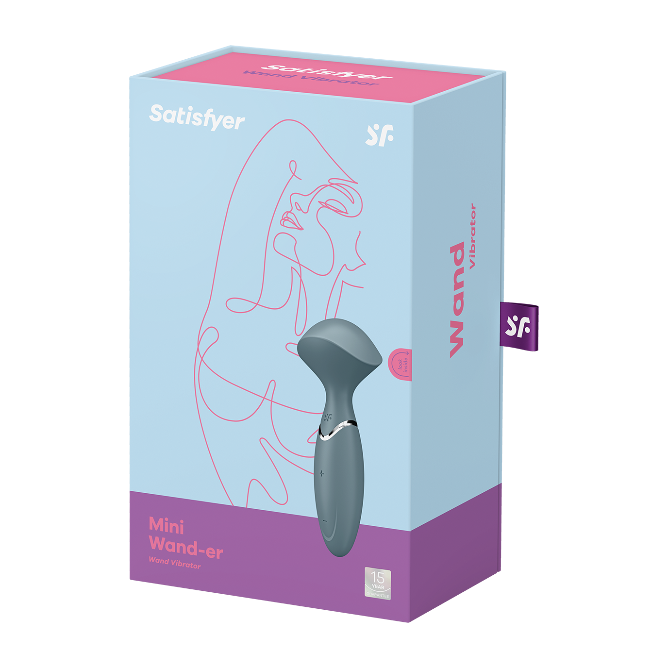 Satisfyer Mini Wand-er Silicone Wand Vibrator Grey