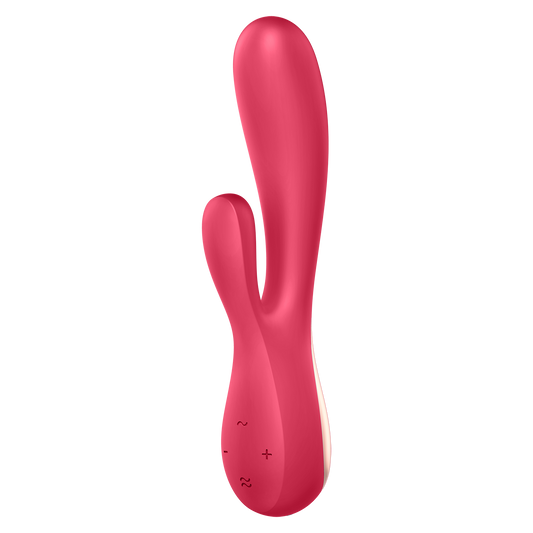 Satisfyer Mono Flex App Enabled Silicone Rabbit Vibrator Red