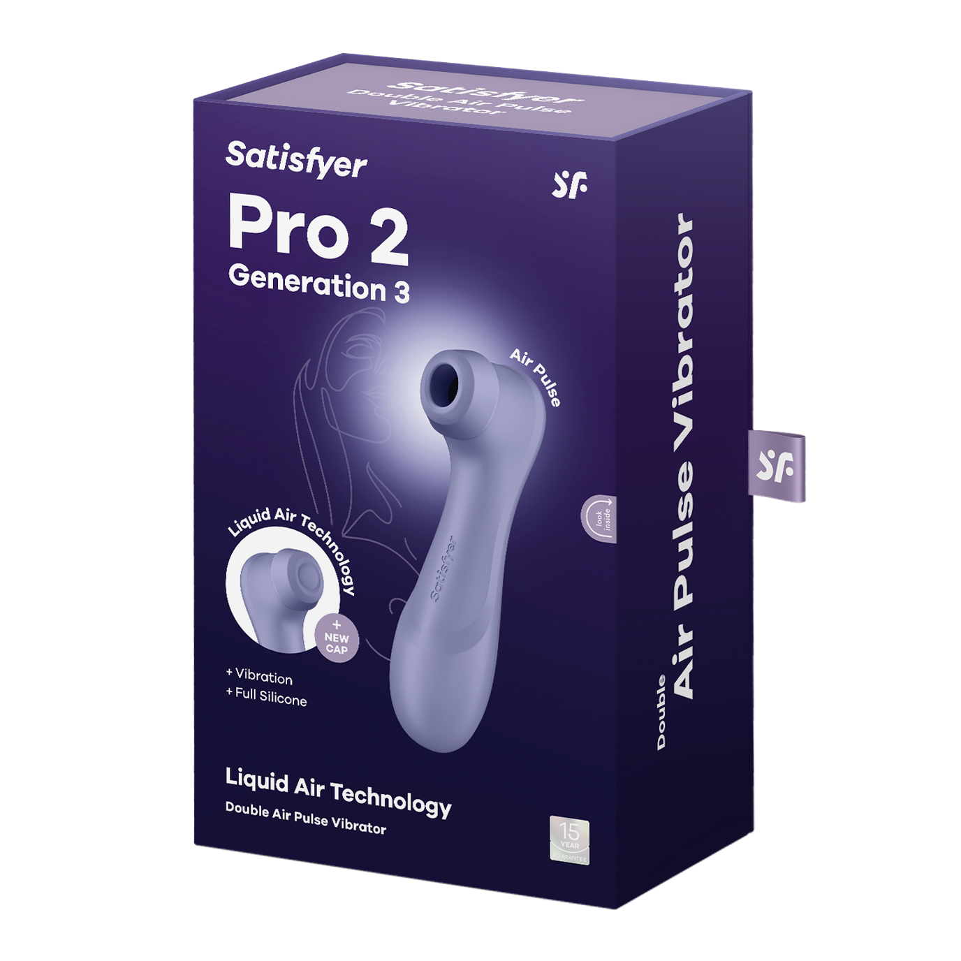 Satisfyer Pro 2 Generation 3 Double Air Pulse Clitoral Vibrator Lilac