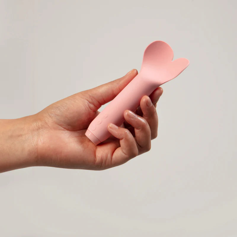 Je Joue Amour Silicone Heart Tip Bullet Vibrator Pale Rosette