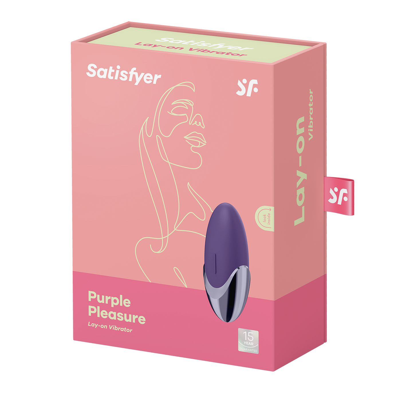 Satisfyer Purple Pleasure Lay-On Silicone Vibrator