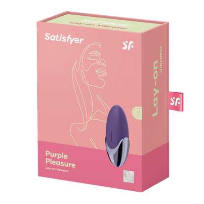 Satisfyer Purple Pleasure Lay-On Silicone Vibrator