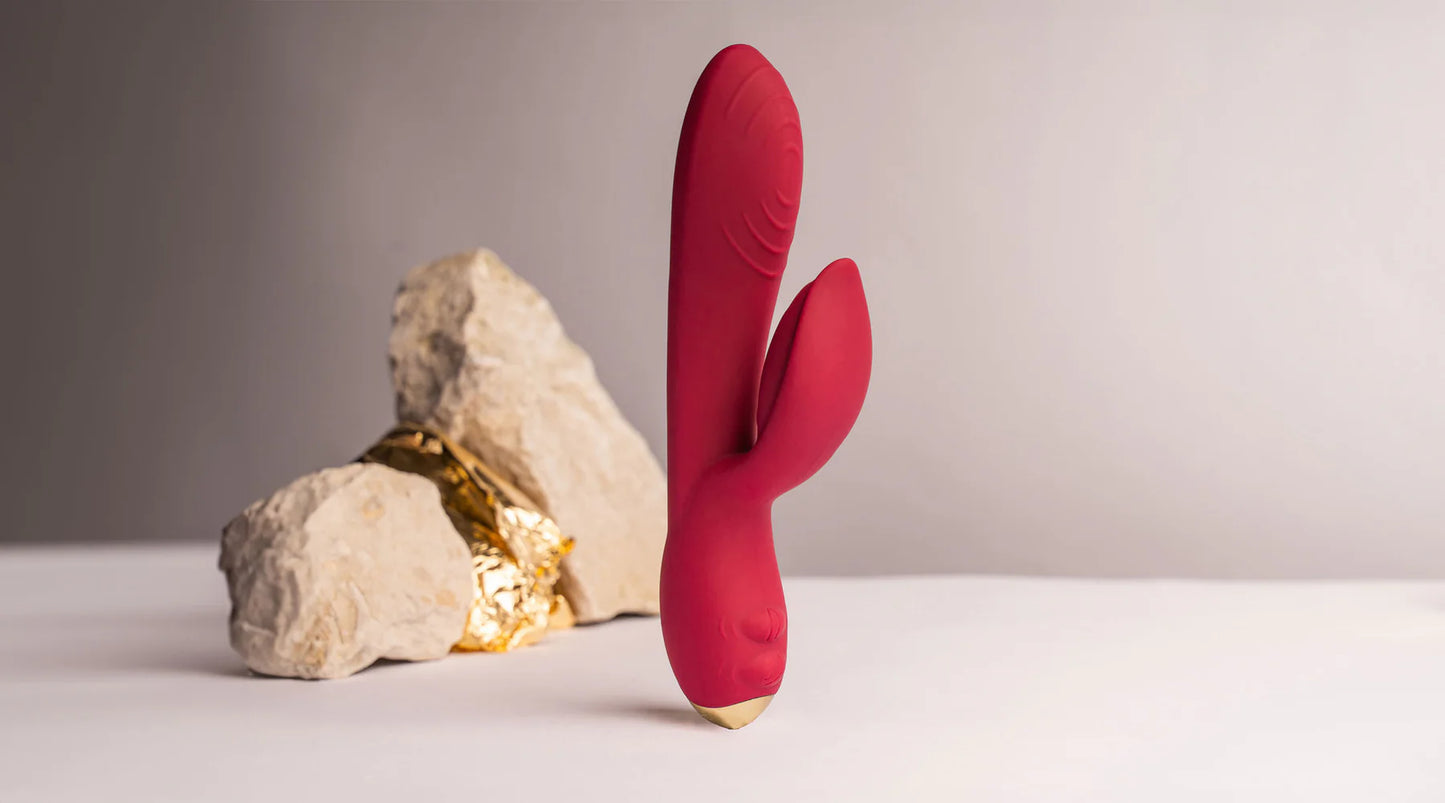 Rocks-Off Every Girl Silicone Rabbit Vibrator Burgundy