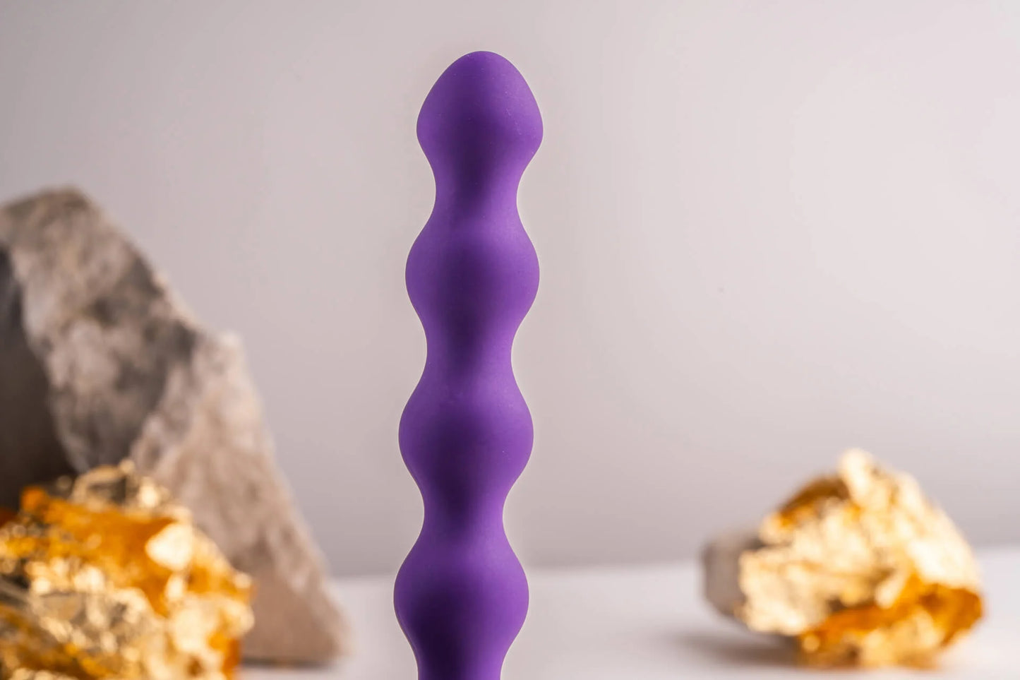 Rocks-Off Petite Sensations Pearls Vibrating Beaded Butt Plug Purple