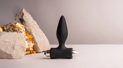 Rocks-Off Petite Sensations Vibrating Silicone Butt Plug Black